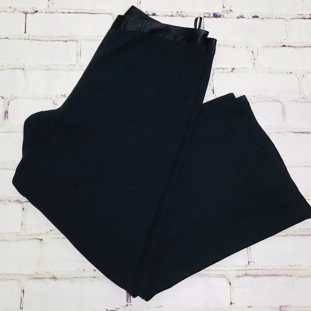 JB by Julie Brown Silk Ahoy black tuxedo satin waist cropped pants size 10 NWT - Picture 6 of 14